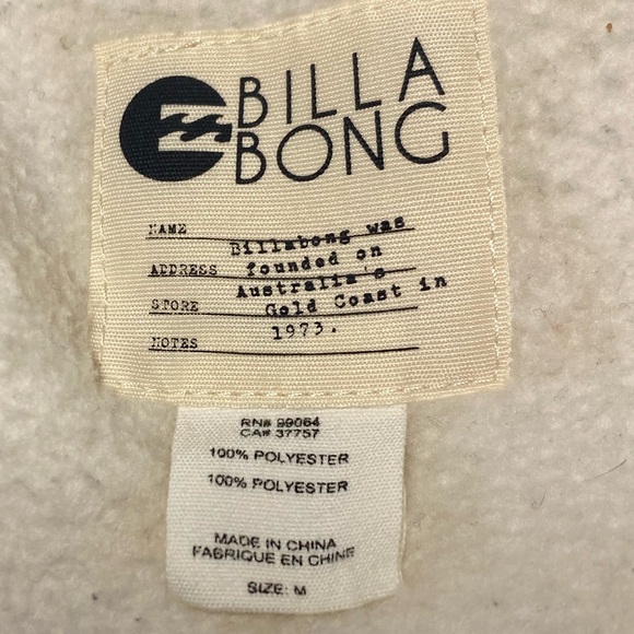 BILLABONG Fuzzy Jacket - Picture 8 of 8